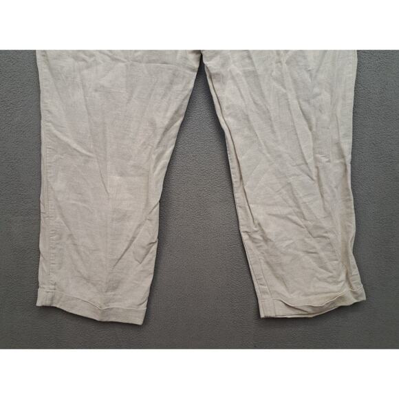 Dockers Men's Pants 40x30 Linen Blend Beige Relaxed Summer Beach Pleated - Picture 8 of 8